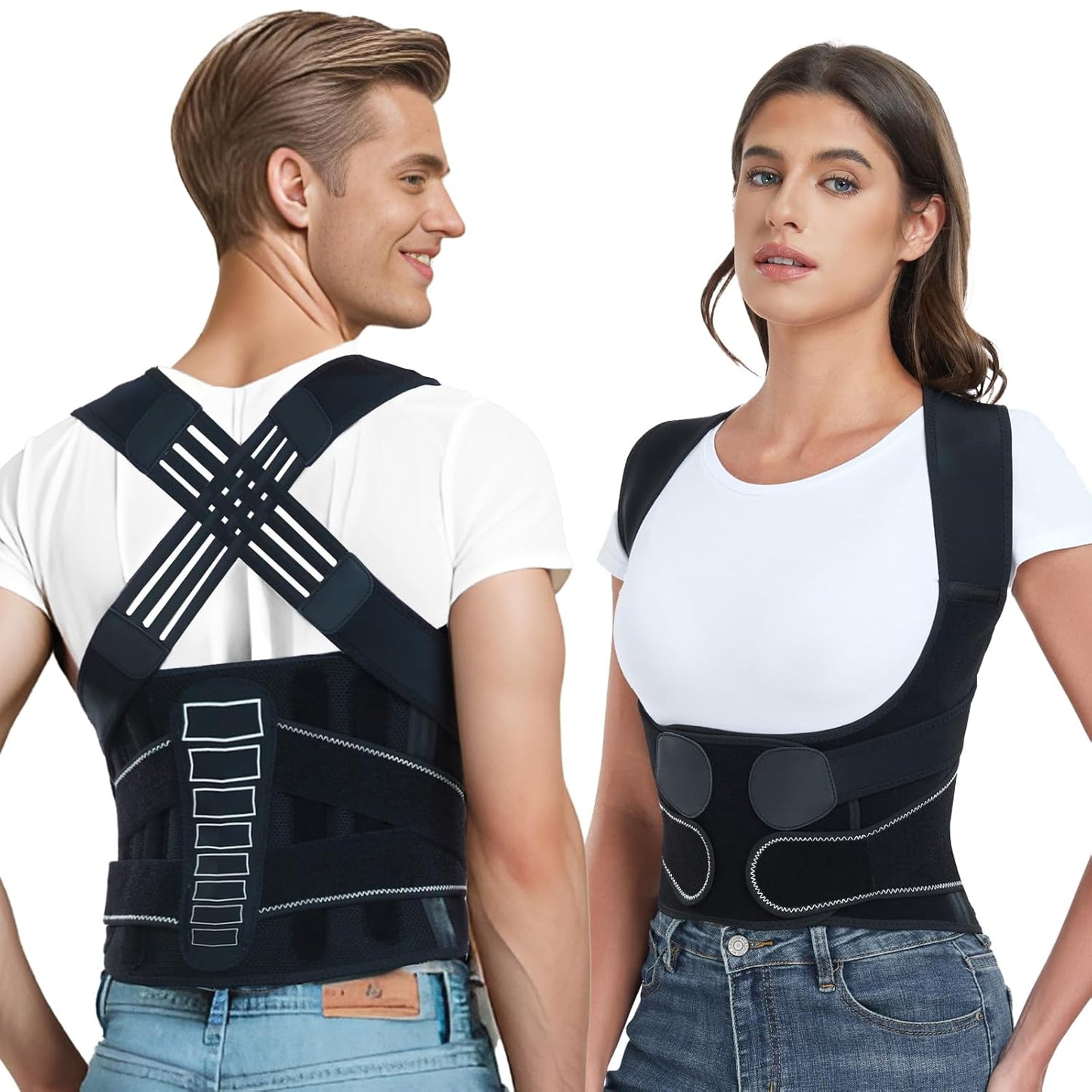 Breathable and Adjustable Posture Corrector Belt for Men and Women